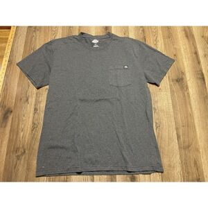 Dickies Shirt, Men's Size Large, Gray, Pocket, Short Sleeve